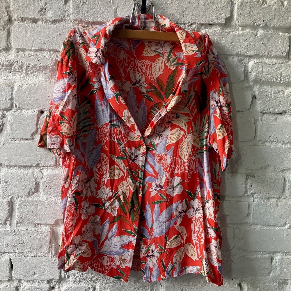 MAJE Civale Floral Print Shirt Women-- size 3